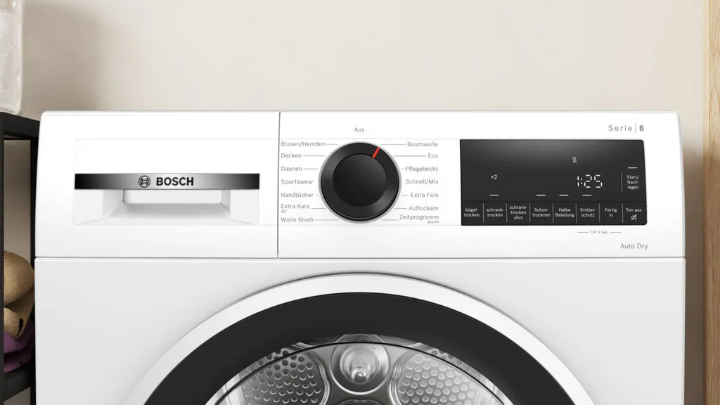 Bosch Bosch Serie 6 WQG241001 sèche-linge Pose libre Charge avant 9 kg Blanc