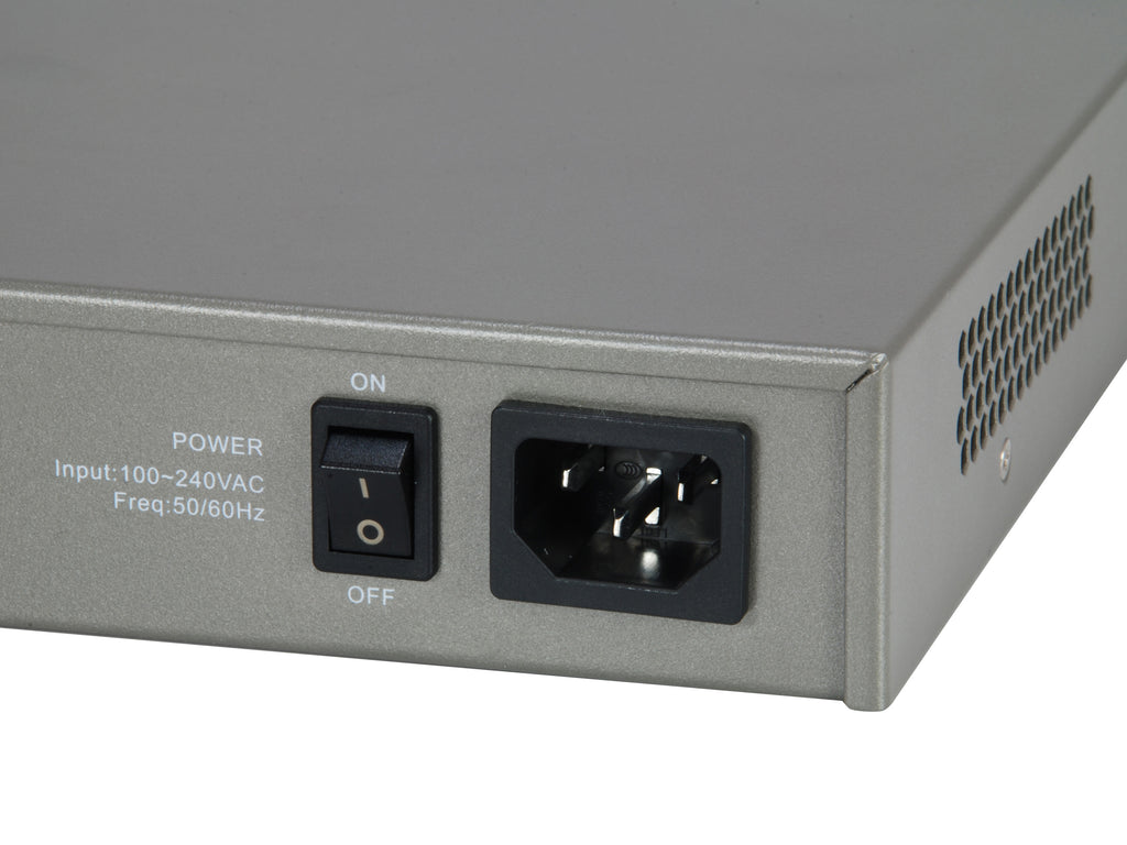 LevelOne GTL-2091 Switch Gigabit Ethernet L3 Géré, 8 Ports RJ-45, Gris