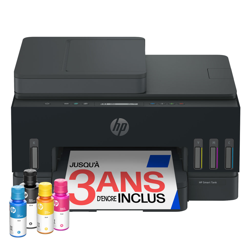 HP Smart Tank 7315 Wireless All-in-One Couleur Imprimante, Up to 2 Years of ink included; Two-sided printing; Copier, Sc