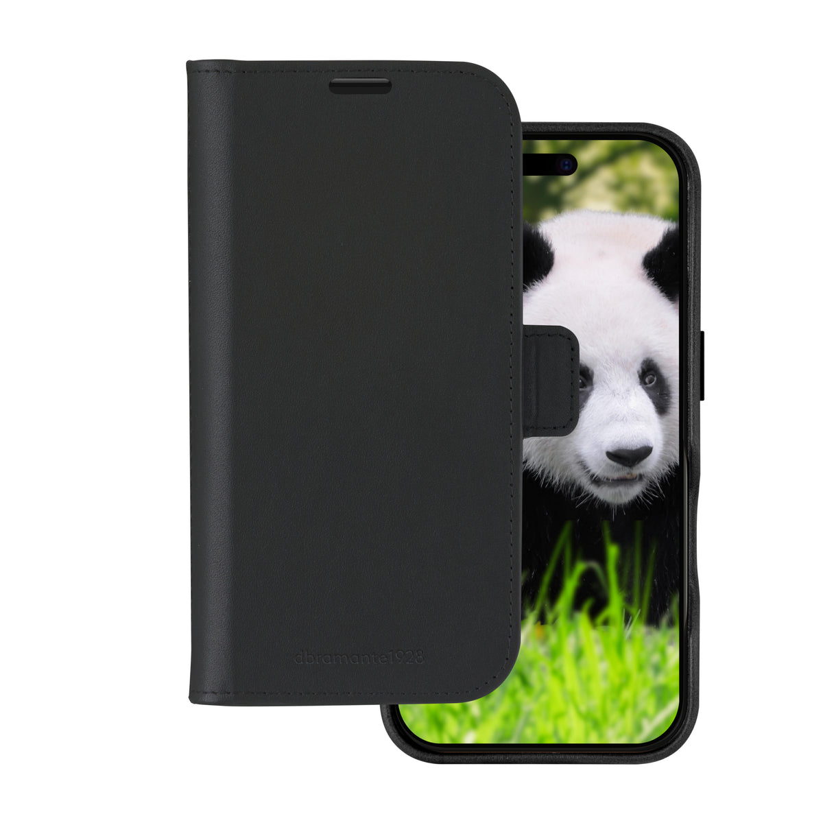 dbramante1928 Lynge MagSafe Coque Folio pour iPhone 16 Plus 6.7", Noir