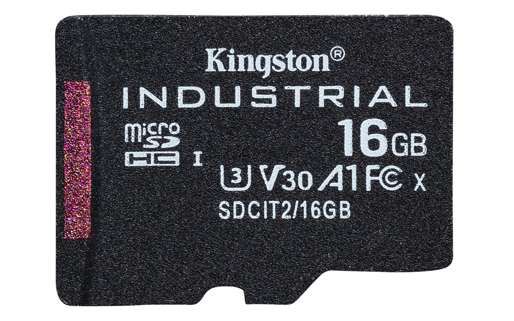 Kingston Technology Carte microSDHC Industrielle 16GB C10 A1 pSLC avec Adaptateur SD