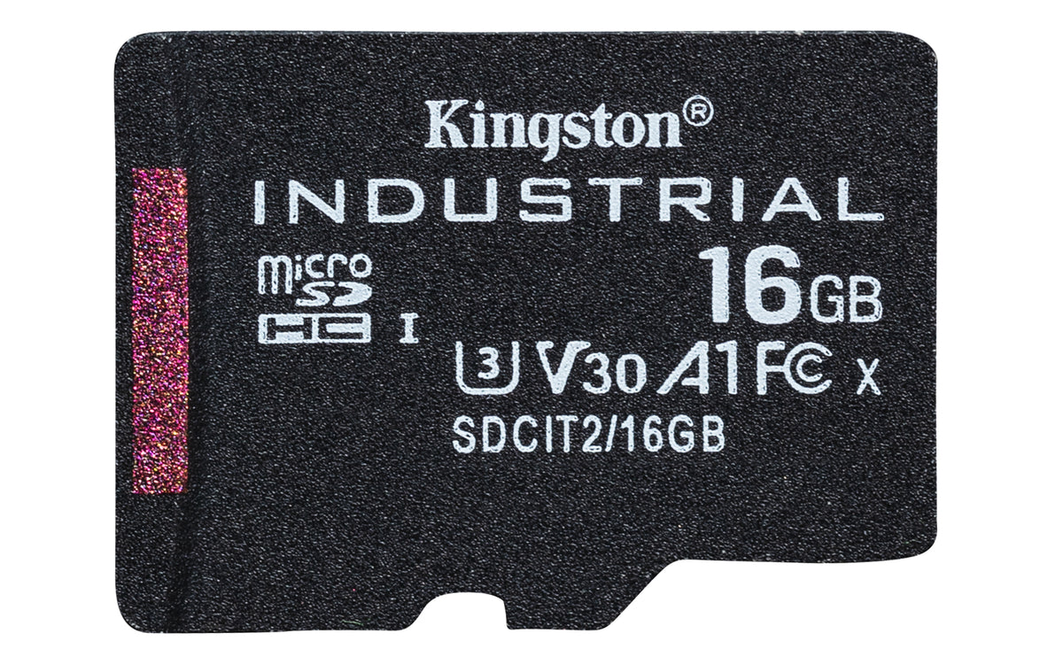 Kingston Technology Carte microSDHC Industrielle 16GB C10 A1 pSLC avec Adaptateur SD