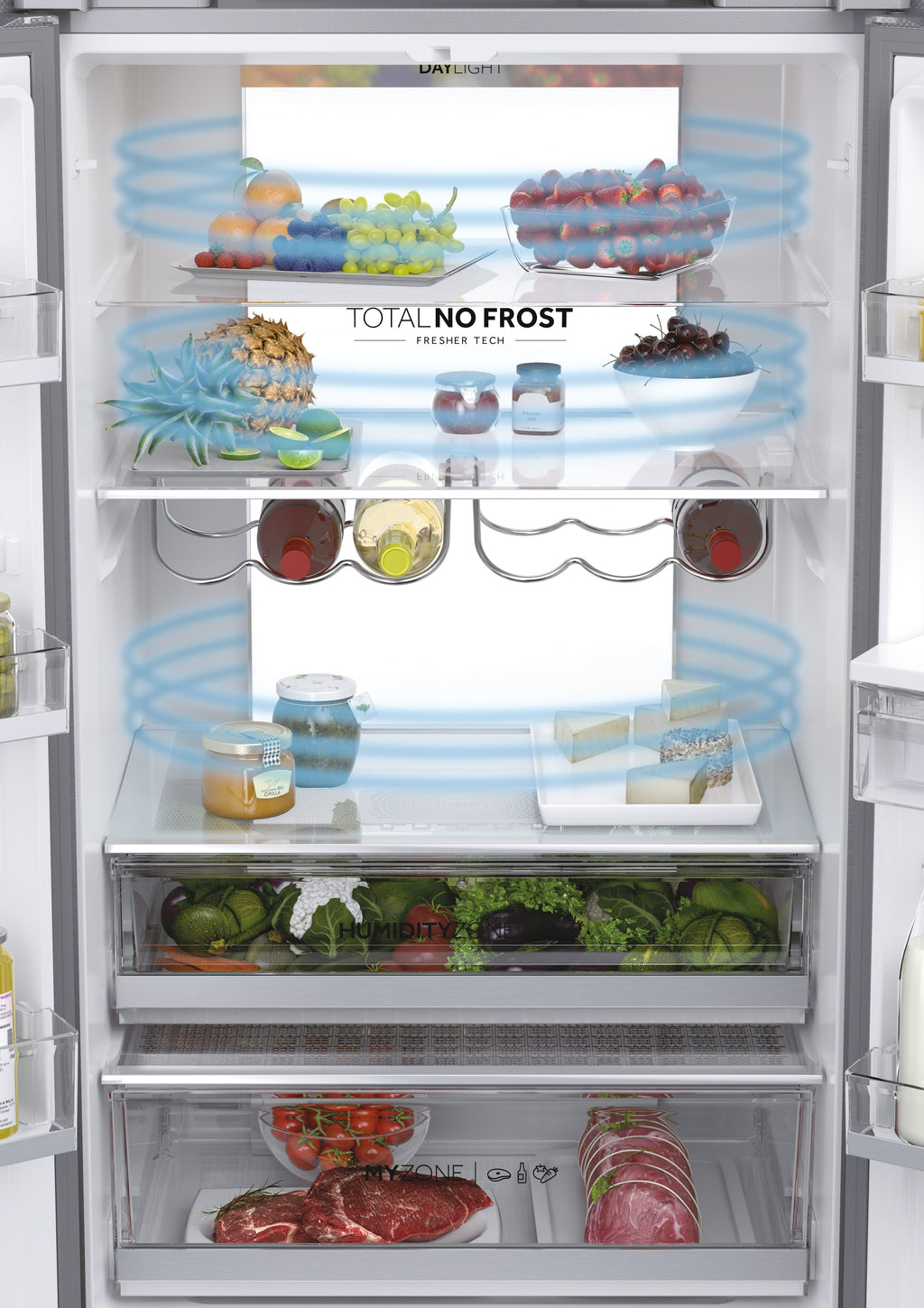 Haier HFW7720EWMP Pose libre 477 L Gris - vue 4