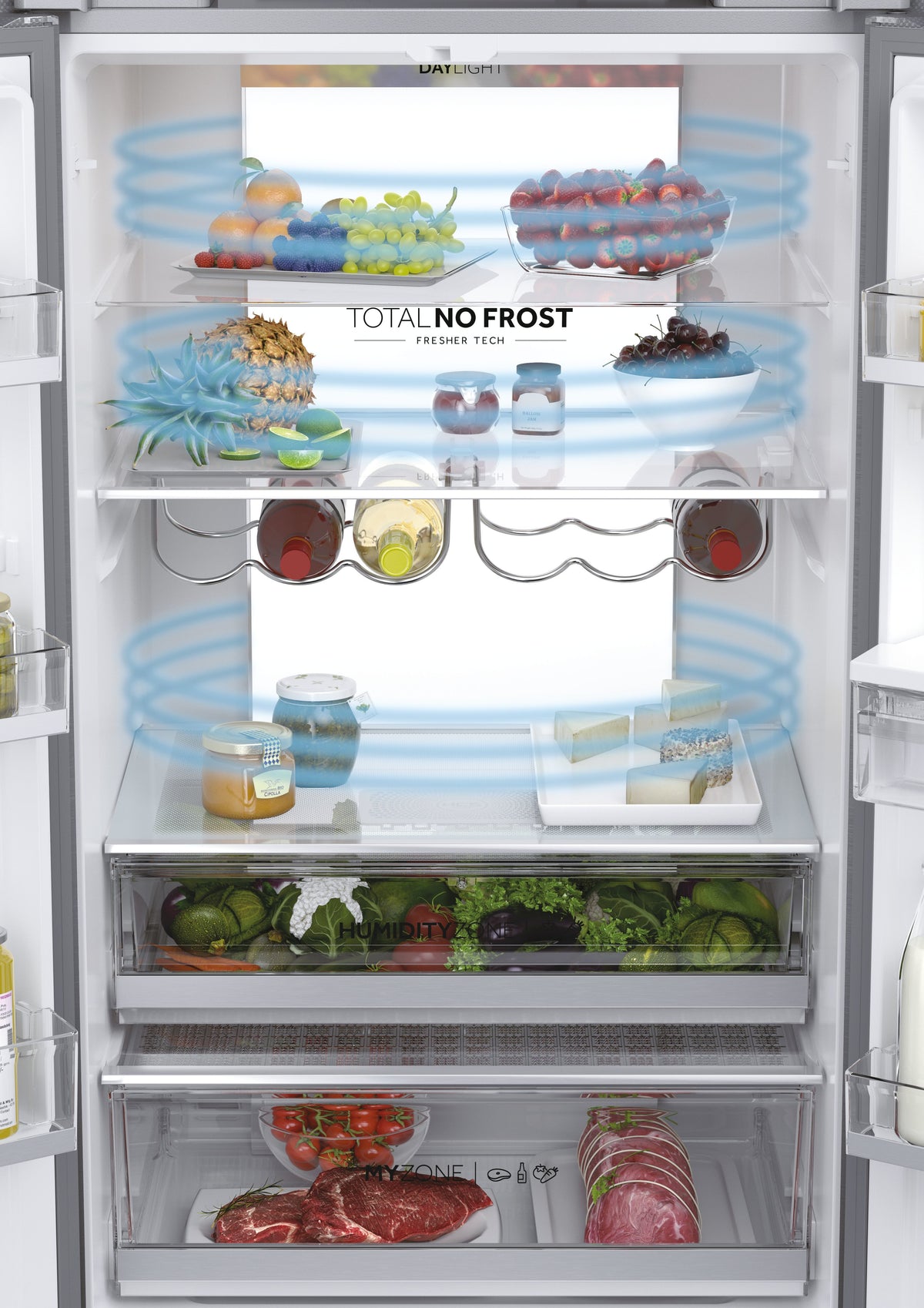 Haier HFW7720EWMP Pose libre 477 L Gris - vue 4
