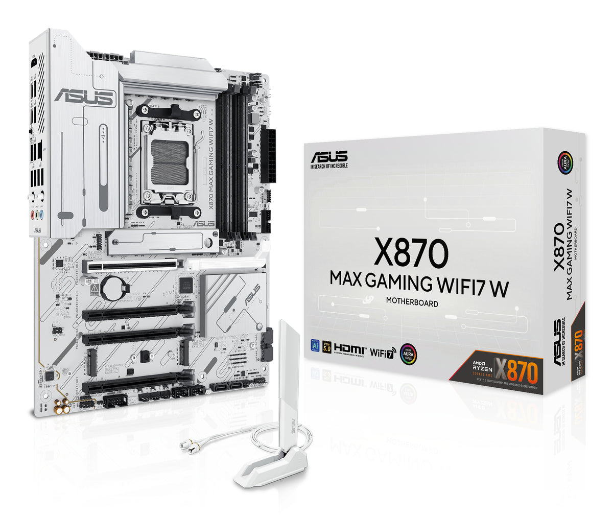 ASUS X870 MAX GAMING WIFI7 W AMD X870 Emplacement AM5 ATX