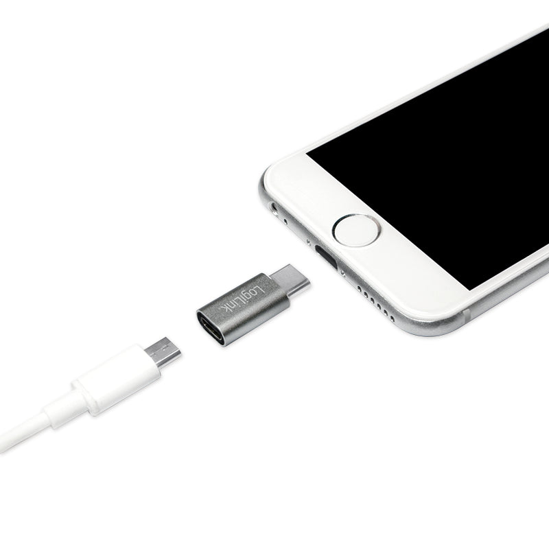 LogiLink AU0040 Adaptateur USB 3.1 Type C vers USB 3.0 Type A et Micro USB 2.0, Aluminium