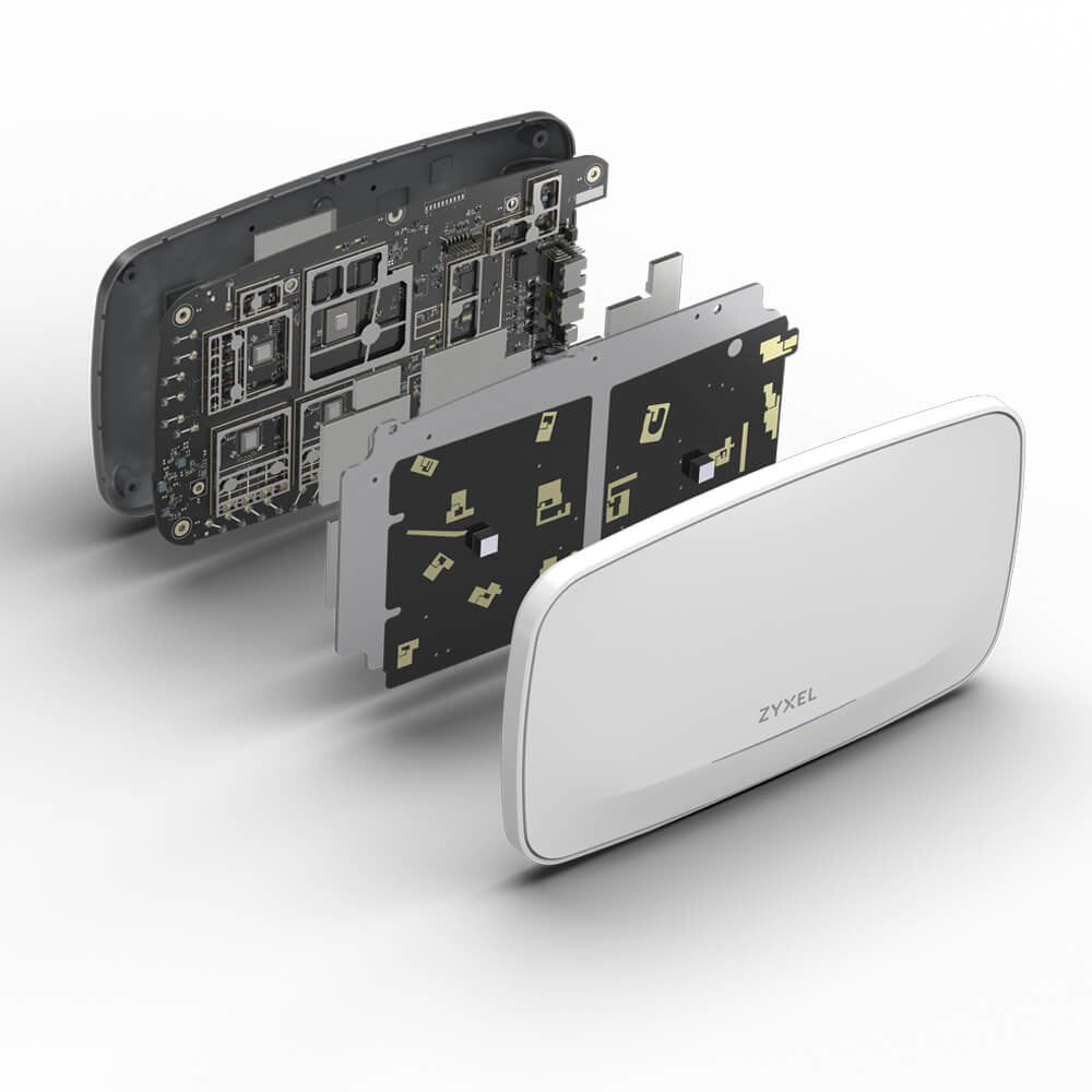 Zyxel WBE660S-EU0101F point d'accès réseaux locaux sans fil 11530 Mbit/s Gris Connexion Ethernet, supportant l'alimentation via ce port (PoE)