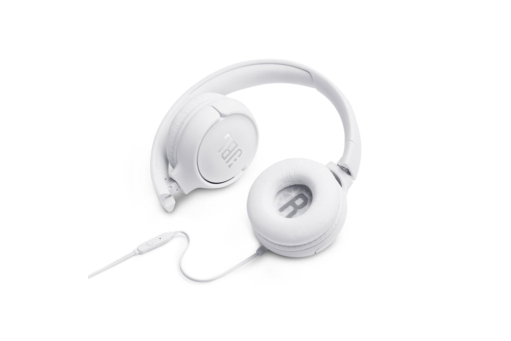 JBL Tune 500 Casque Avec fil Arceau Appels/Musique Blanc