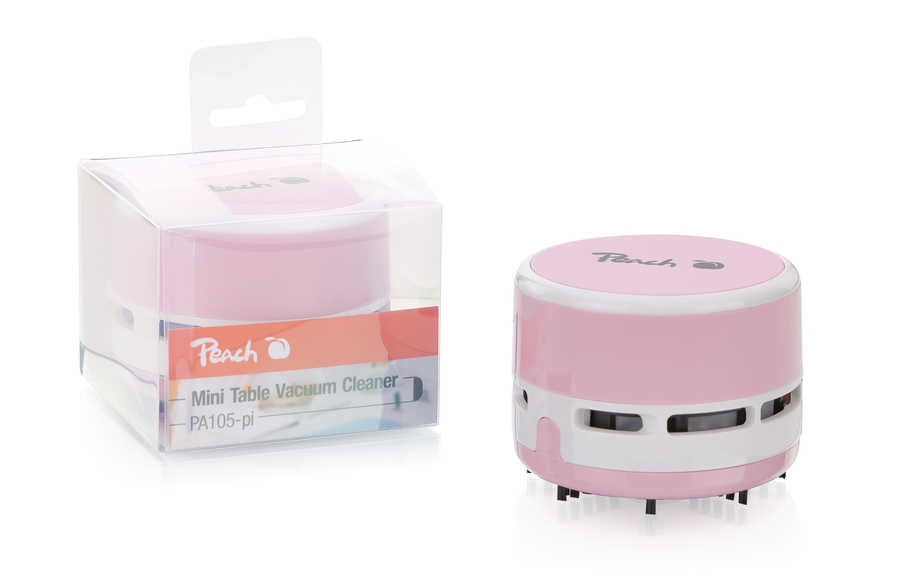 Peach PA105 aspirateur de table Rose, Blanc Sans sac