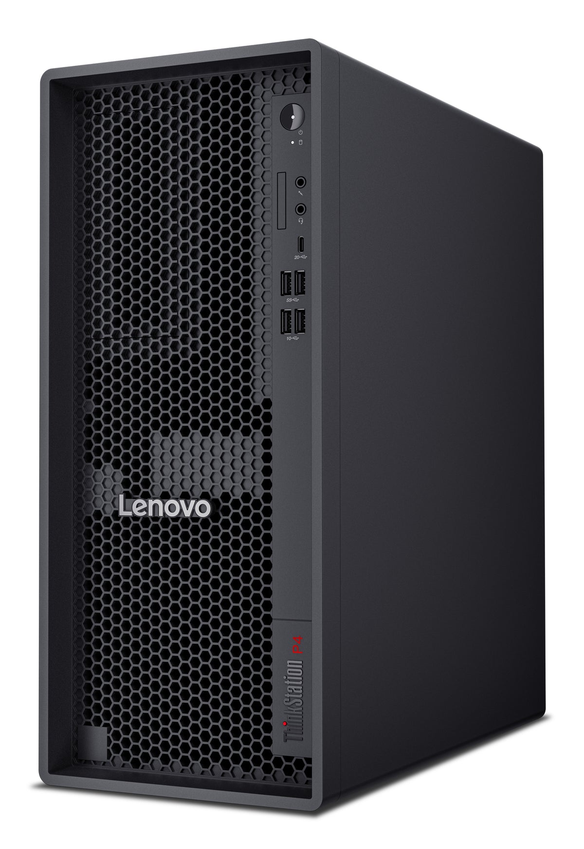 Lenovo ThinkStation P4 AMD Ryzen™ 5 PRO PRO 9655 32 Go DDR5-SDRAM 1 To SSD Windows 11 Pro Tower PC Noir - vue 3