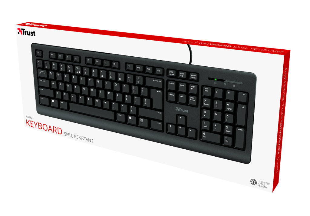 Trust Primo Clavier Médical USB Nordique Noir