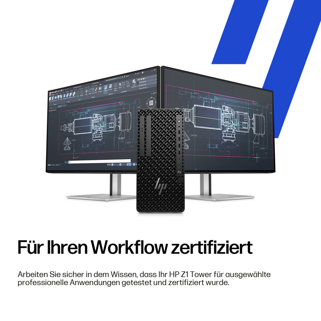 HP Workstation Z1 G1i Tower, Intel Core Ultra 5 245, 16GB RAM, 512GB SSD, Intel Graphics, Windows 11 Pro