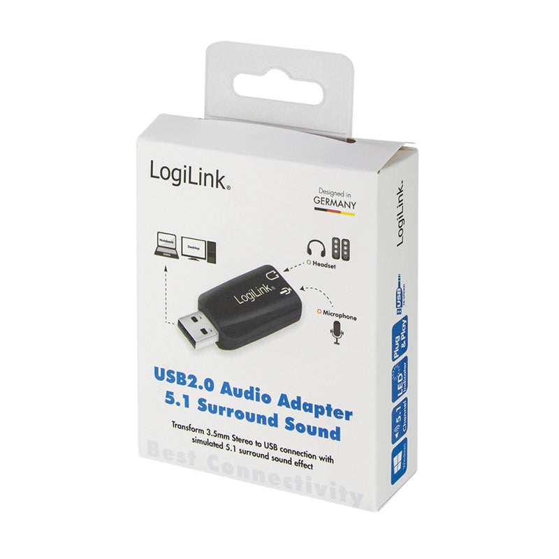 LogiLink Carte Son USB 5.1 Canaux