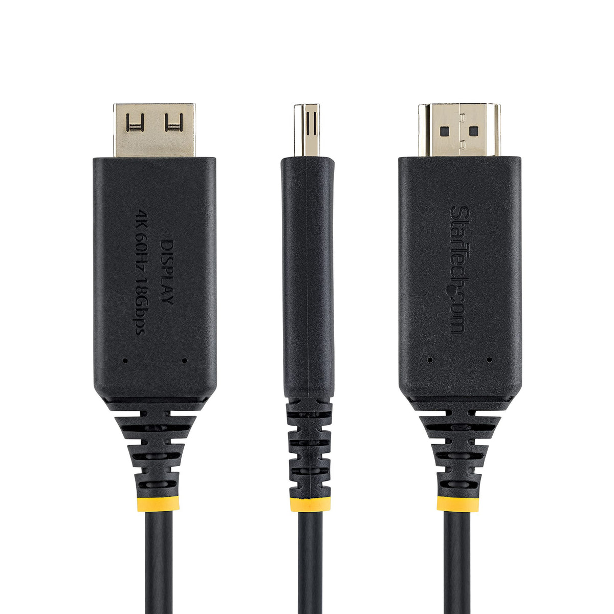 StarTech.com Câble Adaptateur USB-C vers HDMI de 1m, Connecteur HDMI à Verrouillage, 4K 60Hz, Compatible Thunderbolt, HD