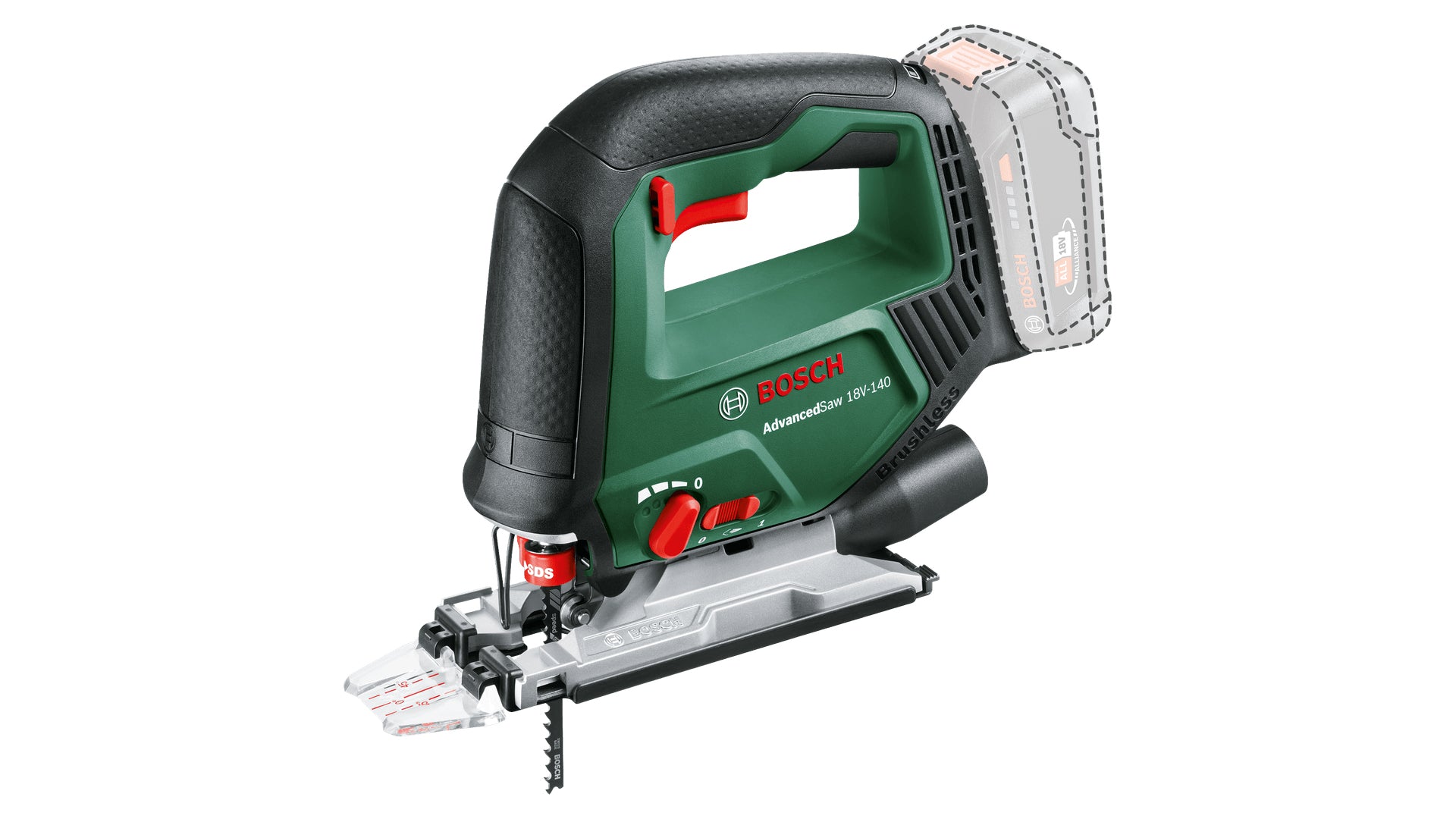 Bosch Bosch AdvancedSaw 18V-140 scie sauteuse 3000 spm 1,6 kg