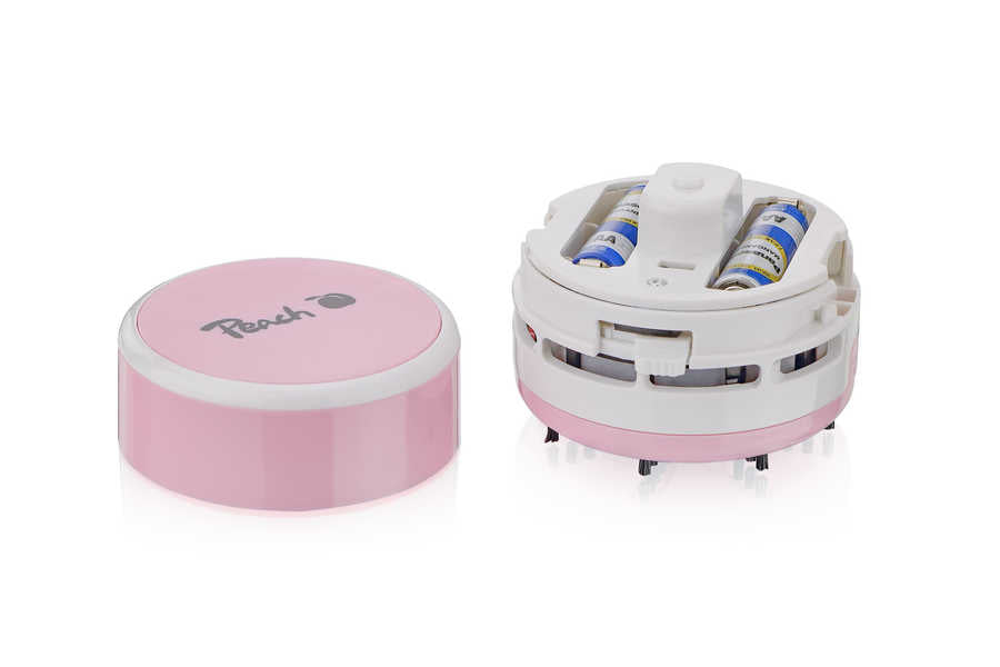 Peach PA105 aspirateur de table Rose, Blanc Sans sac