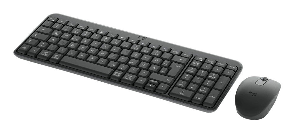 Logitech MK250 Sæt med mus og tastatur Trådløs Tysk