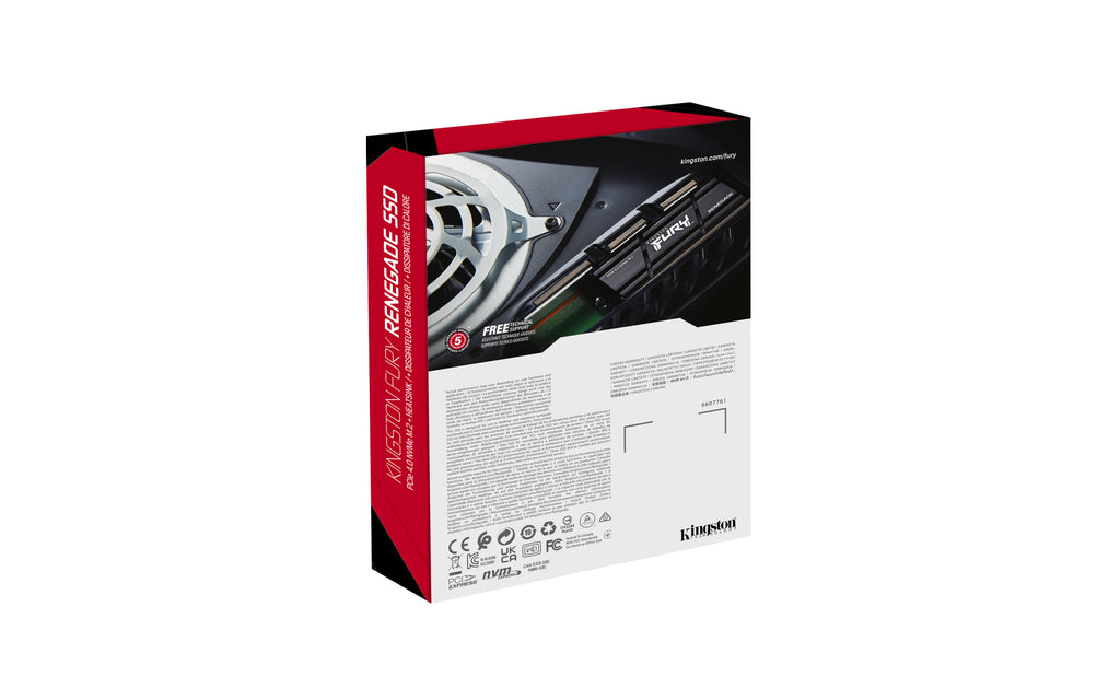 Kingston Technology 4000G RENEGADE PCIe 4.0 NVMe SSD W/ Radiateur de dissipation thermique