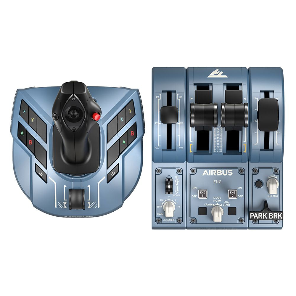 Thrustmaster TCA Captain Pack X Airbus Edition Noir, Bleu USB Joystick + levier de commande du moteur Analogique/Numérique PC, Xbox Series S, Xbox Series X