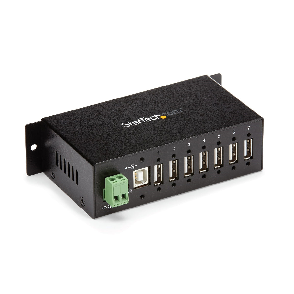 StarTech.com Hub USB Industriel Robuste 7 Ports, Montable Rail DIN