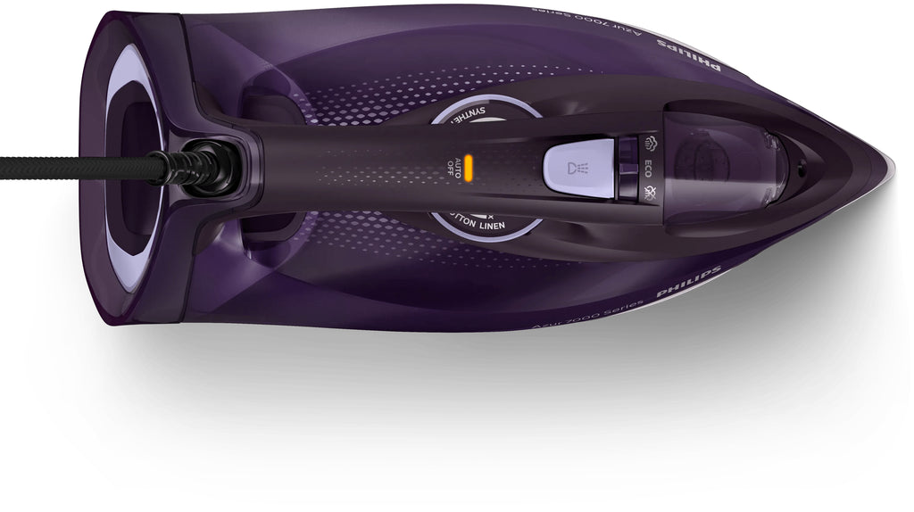 Philips 7000 series DST7051/30 Fer à Vapeur, Semelle SteamGlide Elite, 2800 W, Violet
