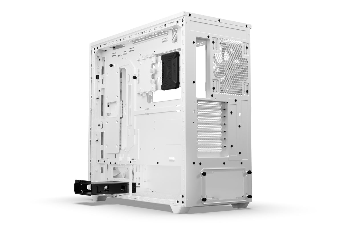 be quiet! Shadow Base 800 Blanc | Boîtier PC ARGB vitré, Mini ITX / Micro ATX / ATX / E-ATX, 4 ventilateurs Light Wings 