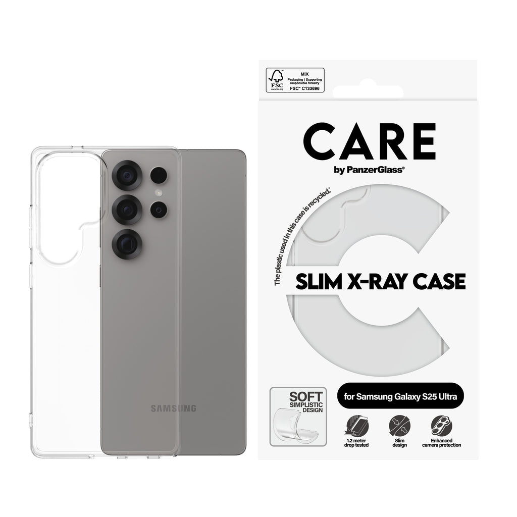 PanzerGlass PanzerGlass CARE™ by ® X-Ray Case Samsung Galaxy S25 Ultra coque de protection pour téléphones portables Housse Transparent