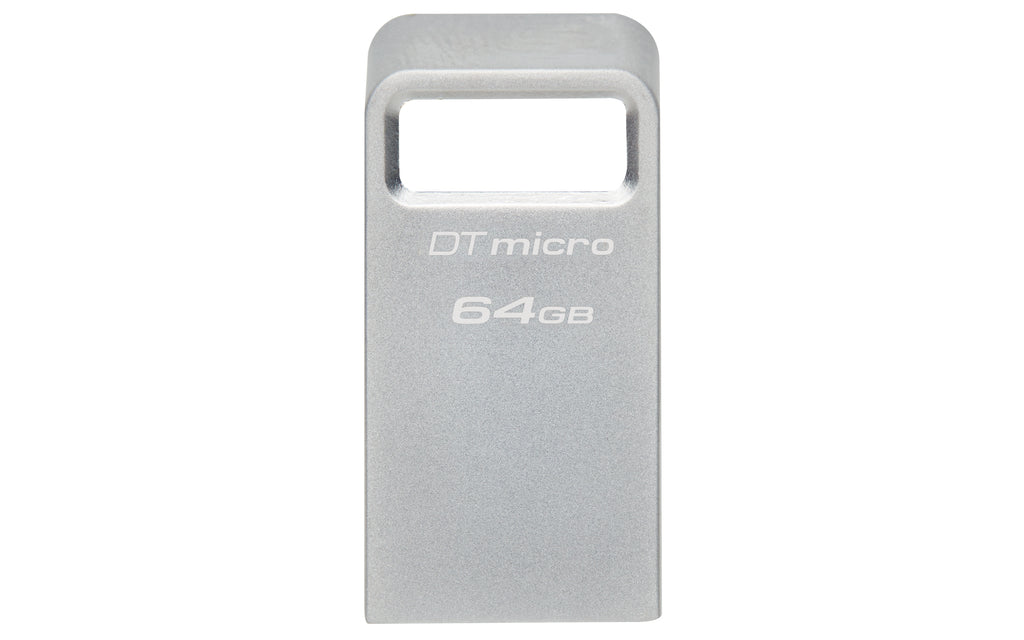 Kingston Technology DataTraveler Micro 64 Go USB 3.2 Gen 1, Boîtier Métal, Lecture jusqu'à 200 Mo/s