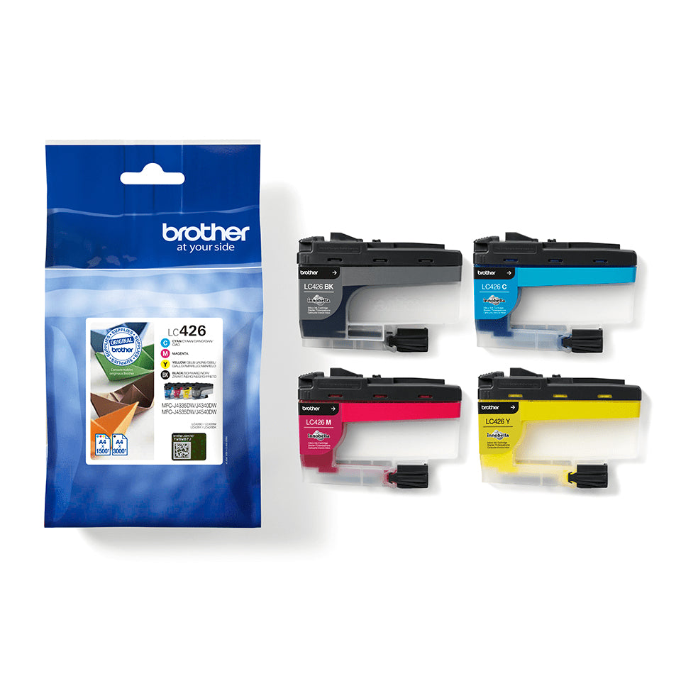 Brother LC426VAL Pack de 4 Cartouches d'Encre Originales