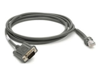 Zebra CBA-R08-S07ZBR Câble Série RS232 DB9, Gris, 2,1336 m