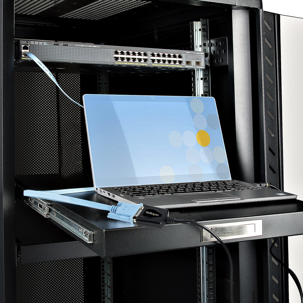 StarTech.com Adaptateur USB vers RS232 DB9 Mâle, 1m, Rétention du Port COM, Chipset Prolific