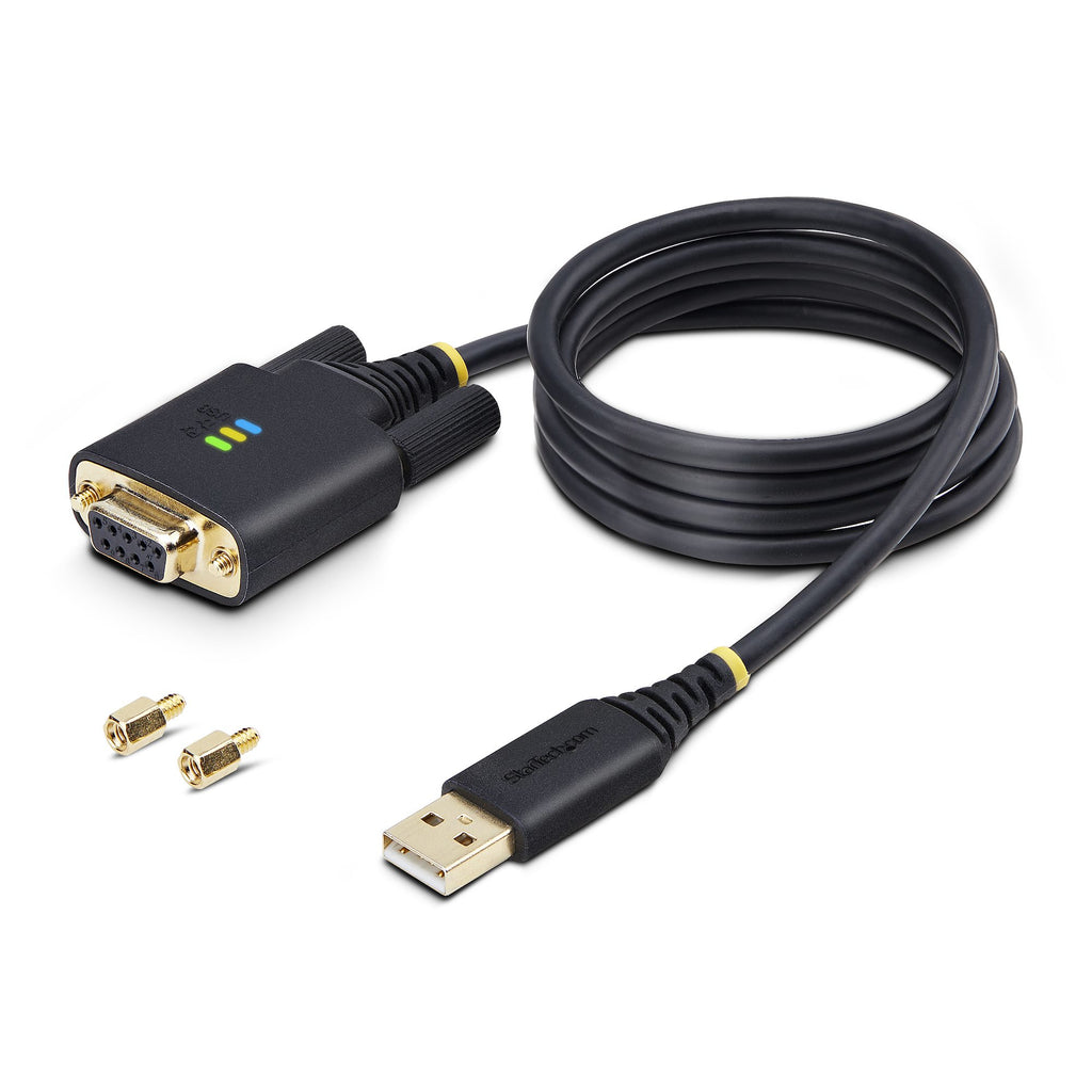 StarTech.com Adaptateur USB vers Série Null Modem 1m, USB-A vers RS232, FTDI, ESD Niveau 4