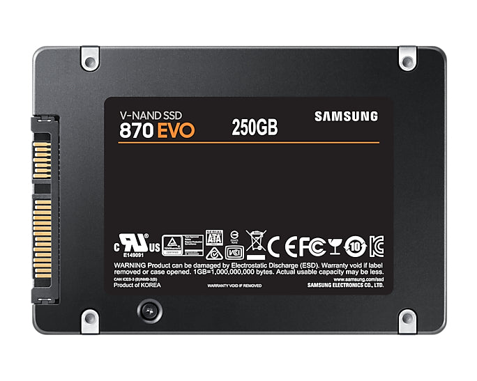 Samsung 870 EVO 250 Go 2.5" Série ATA III V-NAND MLC - vue 2
