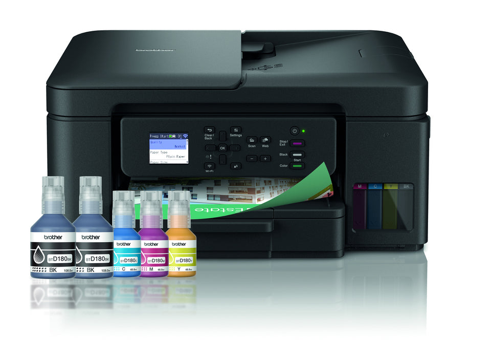 Brother DCP-T780DW Imprimante Multifonction 3-en-1 Compacte Tankbenefit à Réservoir d'Encre