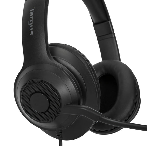 Targus AEH102GL casque Avec fil Arceau Appels/Musique USB Type-A Noir - vue 3