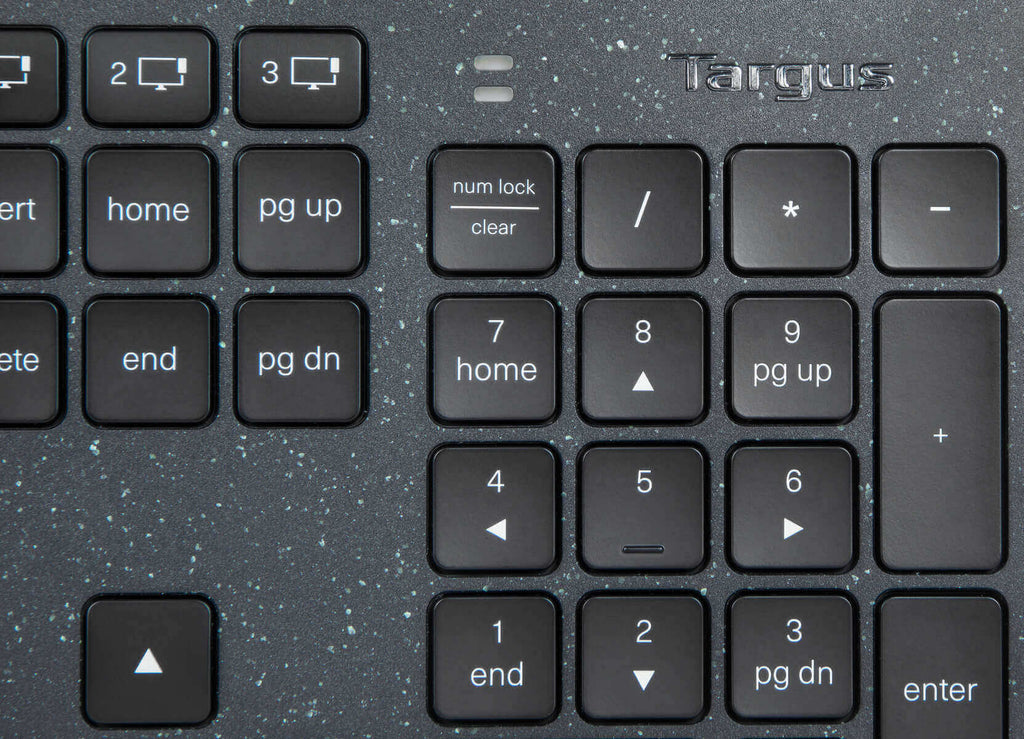 Targus Sustainable Energy Harvesting EcoSmart clavier Universel Bluetooth QWERTY Nordique Noir