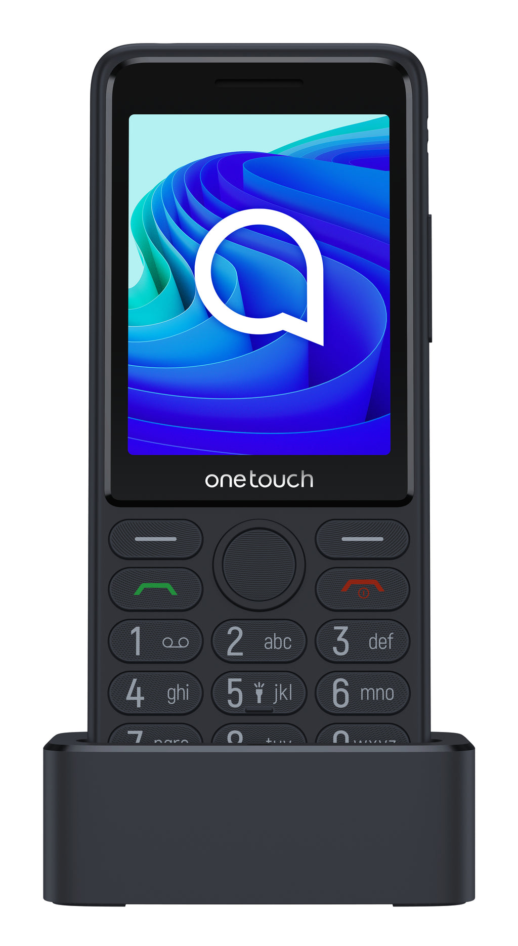 TCL OneTouch 4042S Téléphone pour Seniors, Écran 2.8", Double SIM, Noir
