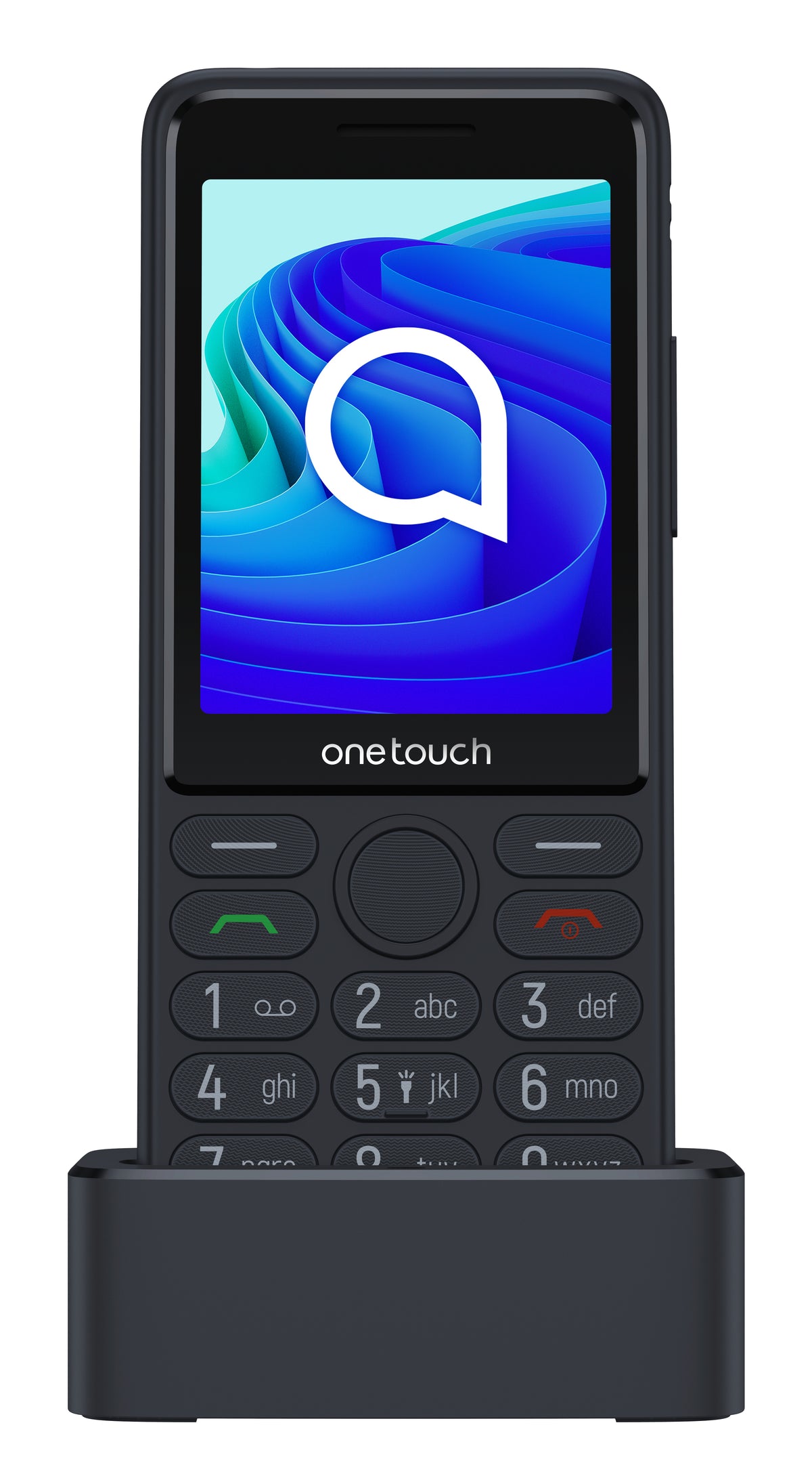TCL OneTouch 4042S Téléphone pour Seniors, Écran 2.8", Double SIM, Noir