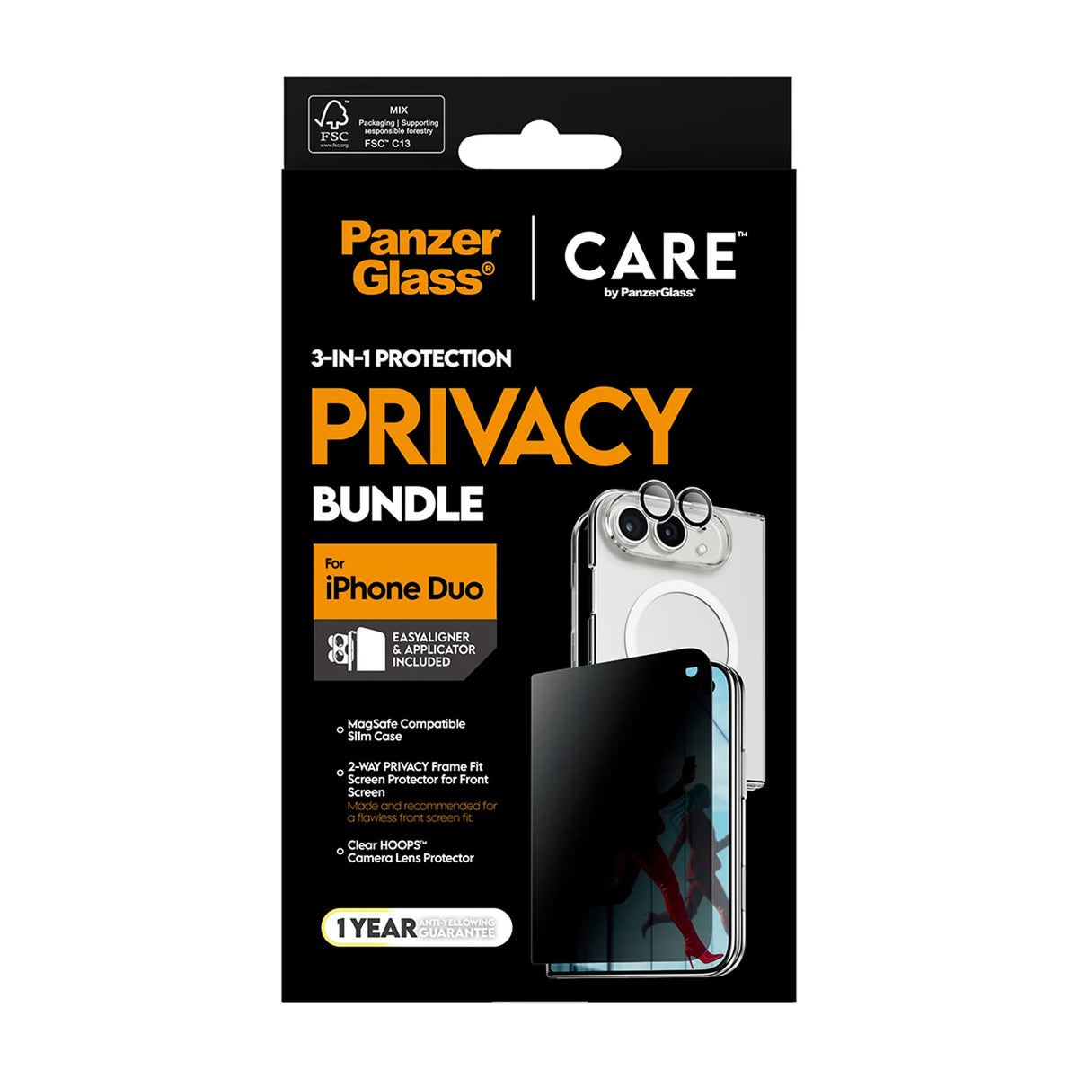 PanzerGlass CARE coque de protection pour téléphones portables 19,3 cm (7.6") Housse Transparent