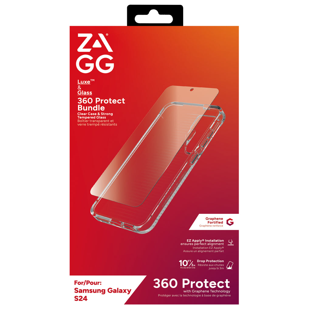 ZAGG Luxe & Glass 360 Bundle coque de protection pour téléphones portables 15,8 cm (6.2") Housse Transparent - vue 2