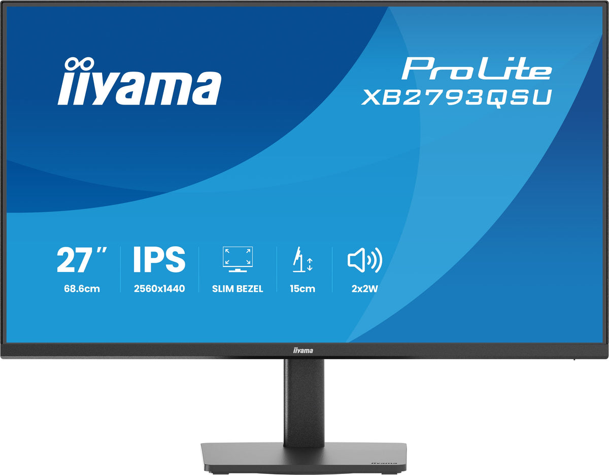 iiyama ProLite XB2793QSU-B1 Écran PC 27" Quad HD 2560 x 1440 LED Noir