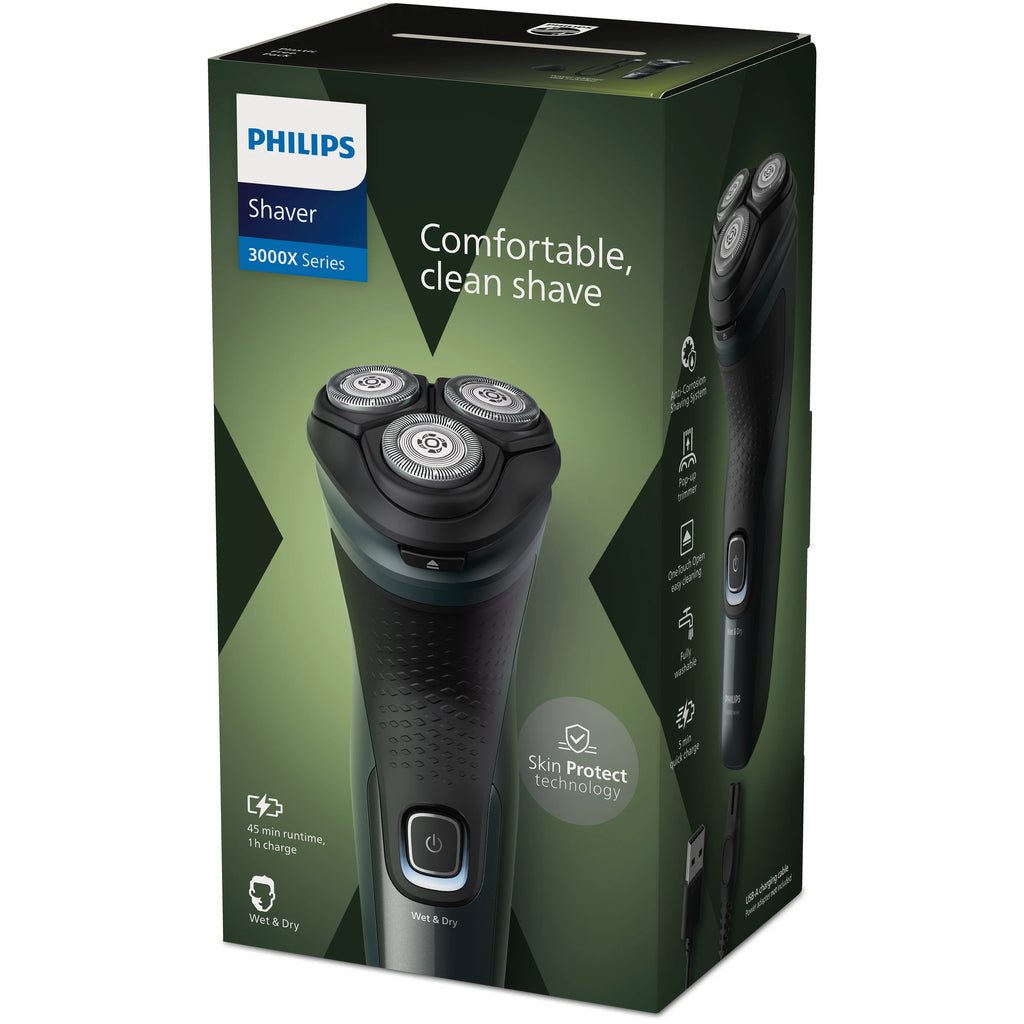 Philips Shaver 3000X Series X3052/00 Rasoir électrique 100 % étanche