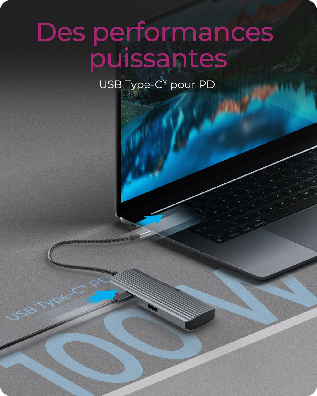 ICY BOX IB-DK4022a-CPD Avec fil USB 3.2 Gen 1 (3.1 Gen 1) Type-C Aluminium, Argent