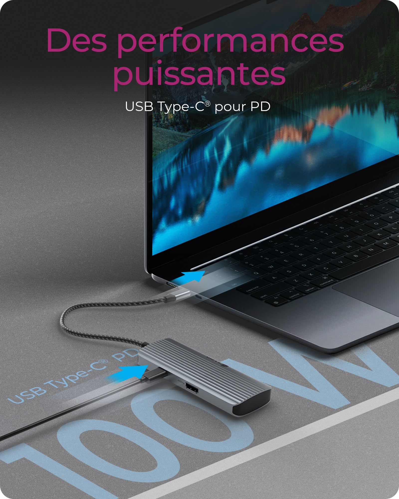 ICY BOX IB-DK4022a-CPD Avec fil USB 3.2 Gen 1 (3.1 Gen 1) Type-C Aluminium, Argent
