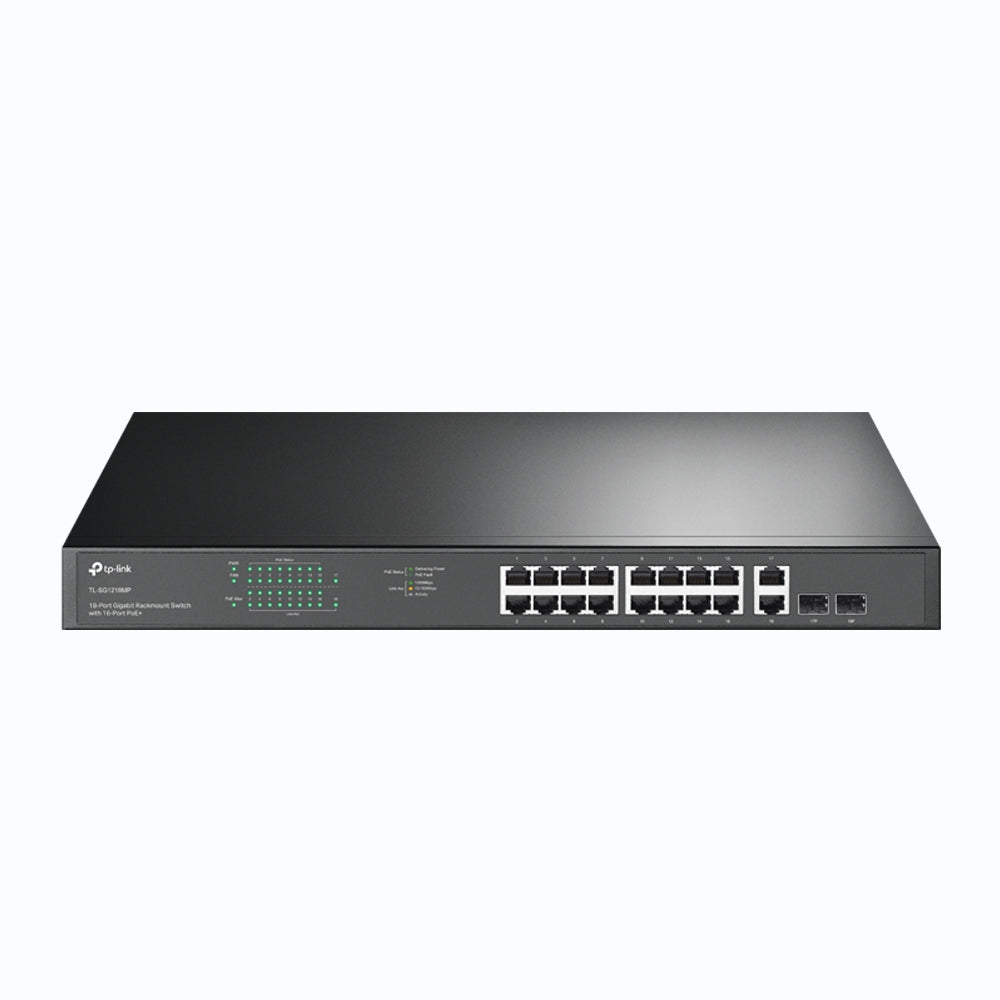 TP-Link TL-SG1218MP commutateur réseau Non-géré Gigabit Ethernet (10/100/1000) Connexion Ethernet, supportant l'alimenta
