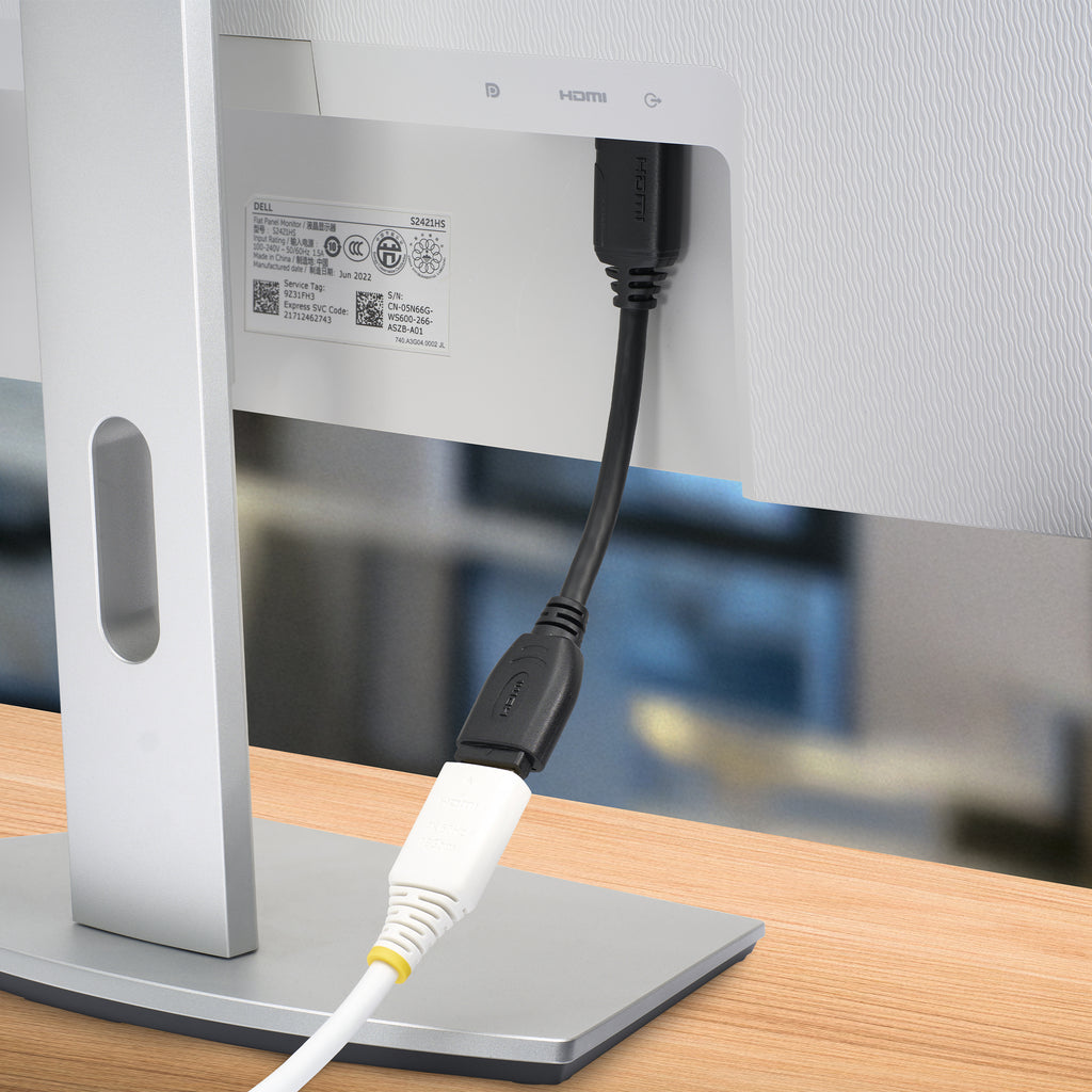 StarTech.com Câble d'extension HDMI Haute Vitesse 15 cm, 4K 60Hz, Mâle vers Femelle