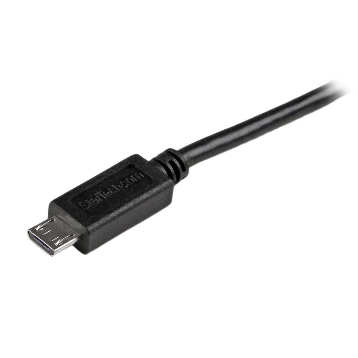 StarTech.com Câble USB A vers Micro B Slim 2 m pour Smartphone et Tablette, Noir