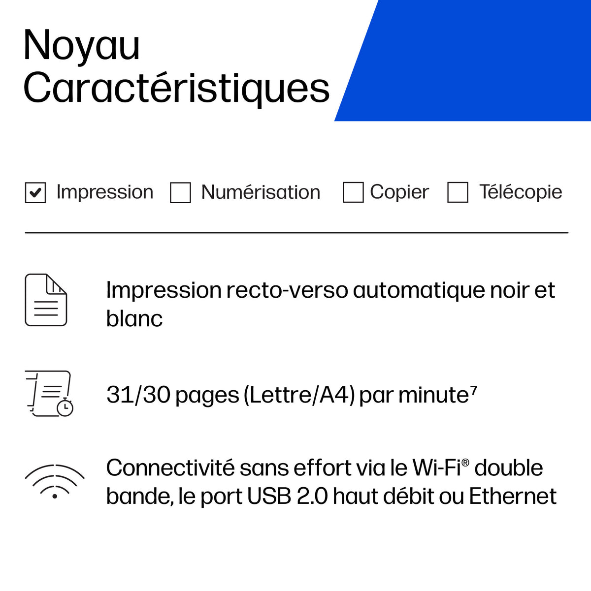 HP LaserJet M223dw Noir et blanc Imprimante