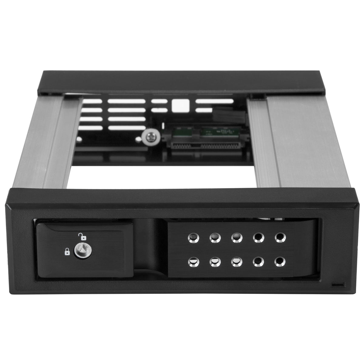 StarTech.com Rack Disque Dur 5,25" vers 3,5" SATA/SAS avec Échange à Chaud, Aluminium