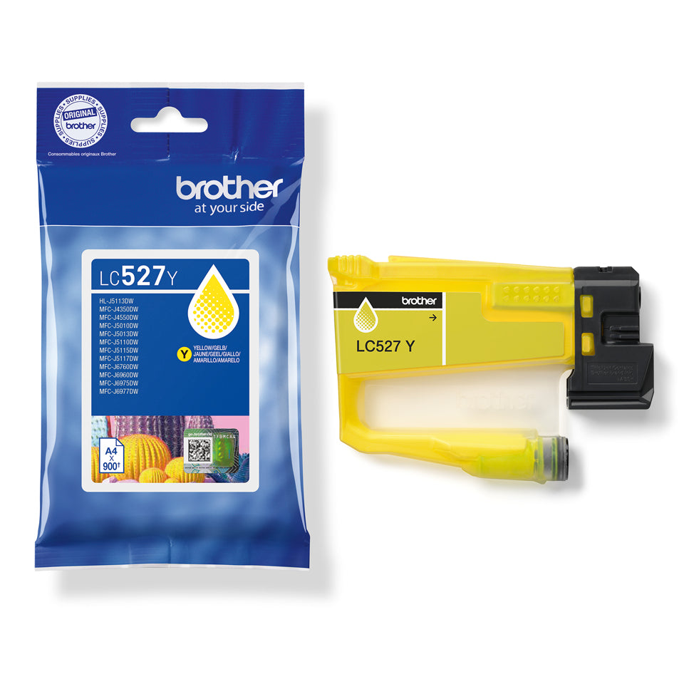 Brother Cartouche d'encre haute capacité LC527XLY d'origine - Jaune